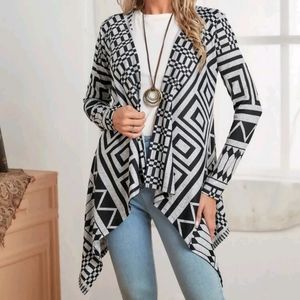 Geometric Cardigan